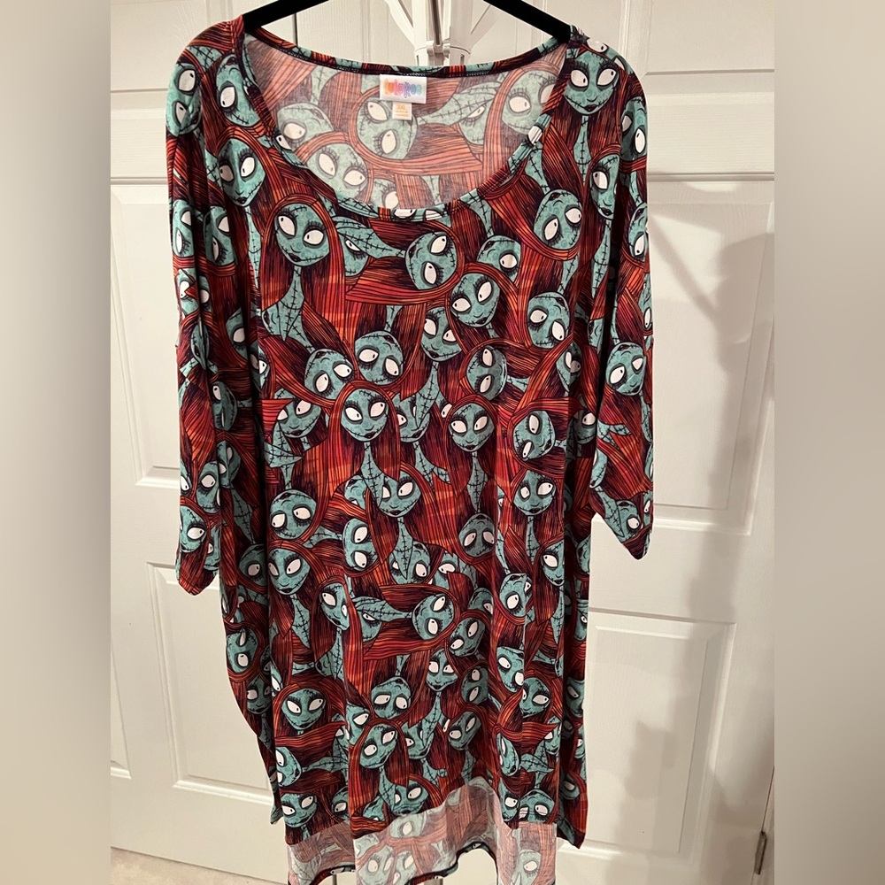 LuLaRoe Nightmare Before Christmas Sally Irma 3X EUC